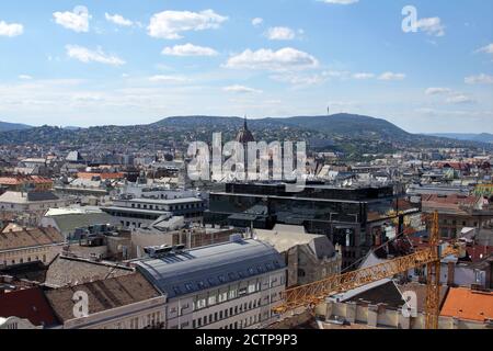 Budapest, Hungary - 10/07/2020: View of the streets of the city of Budapest, Hungary Stock Photo