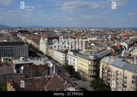 Budapest, Hungary - 10/07/2020: View of the streets of the city of Budapest, Hungary Stock Photo