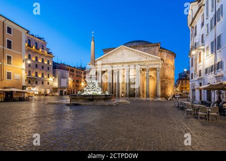 Pantheon square, Rome, Lazio, Italy Stock Photo