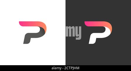 Letter P logo design . simple and clean letter P design using modern color . vector illustration eps10 Stock Vector