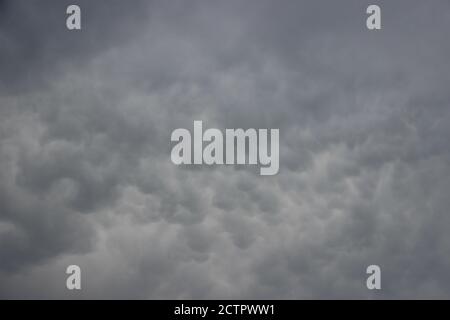 The big powerful storm clouds before a thunder-storm Stock Photo