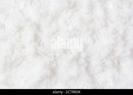 Snow texture for background use. Top view, full frame Stock Photo