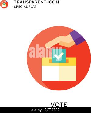 Vote vector icon. Flat style illustration. EPS 10 vector. Stock Vector