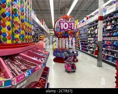 Orlando,FL/USA-1/23/20:  A candy and toy aisle at a Party City in Orlando, Florida. Stock Photo