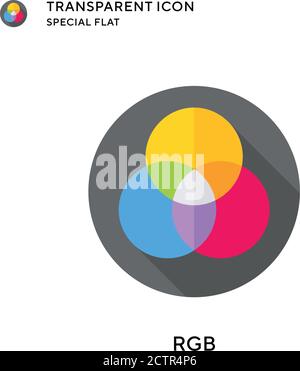 Rgb vector icon. Flat style illustration. EPS 10 vector. Stock Vector