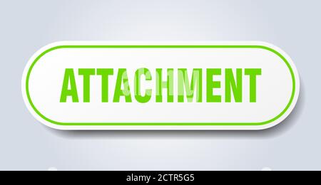 attachment sign. rounded isolated sticker. white button Stock Vector ...