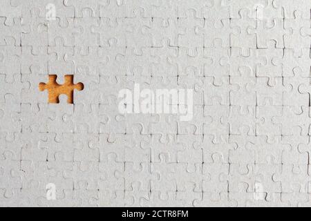 Puzzle missing a piece Stock Photo