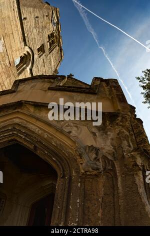 Part of the gate of St John the Baptist Church,   in Henley-in-Arden,   Warwickshire, England Stock Photo