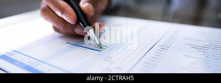 Gantt Chart Project Schedule And Employee Staff Report Stock Photo