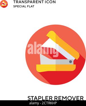 Stapler remover vector icon. Flat style illustration. EPS 10 vector. Stock Vector