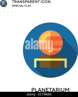 Planetarium vector icon. Flat style illustration. EPS 10 vector. Stock Vector