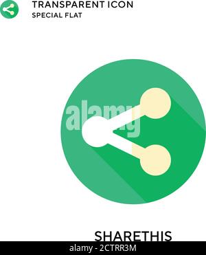 Sharethis vector icon. Flat style illustration. EPS 10 vector. Stock Vector