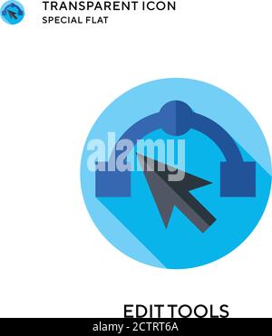 Edit tools vector icon. Flat style illustration. EPS 10 vector. Stock Vector