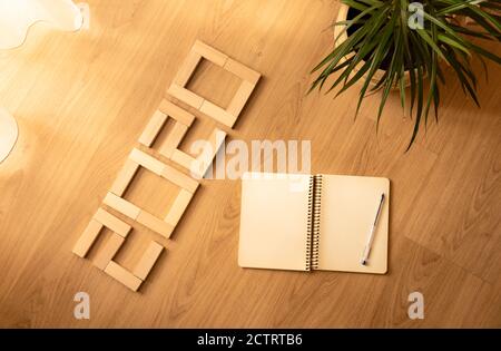 Happy New 2020 Year.  holiday illustration of paper cut numbers with sparkling confetti particles, golden stars and streamers. Festive event banner. D Stock Photo