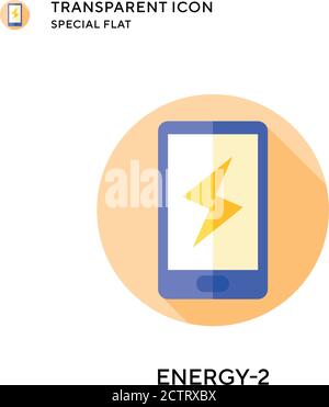 Energy-2 vector icon. Flat style illustration. EPS 10 vector. Stock Vector