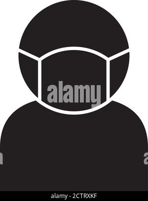 face man using pollution mask vector Stock Vector Image & Art - Alamy