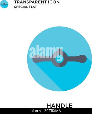 Handle vector icon. Flat style illustration. EPS 10 vector. Stock Vector