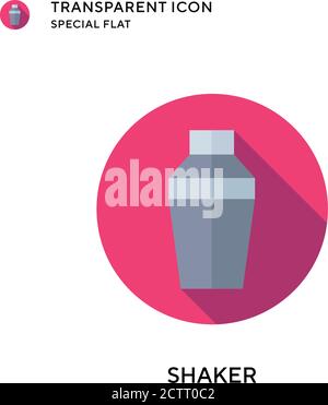 Shaker vector icon. Flat style illustration. EPS 10 vector. Stock Vector