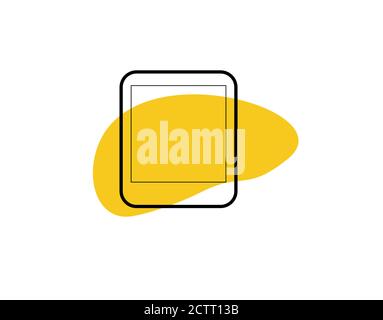 Tablet Digital Icon on white background in vector illustration Stock Vector