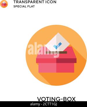 Human hand inserting voting paper into ballot box vector isolated ...
