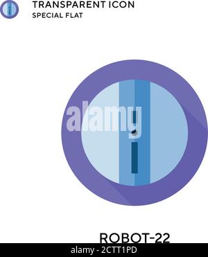 Robot-22 vector icon. Flat style illustration. EPS 10 vector. Stock Vector