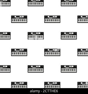 pianos musical instruments pattern background vector illustration design Stock Vector
