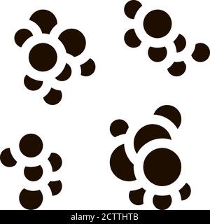 Pathogen Bacterium Vector Sign Icon Stock Vector