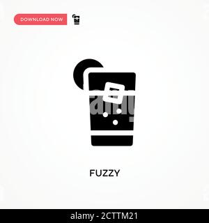 Fuzzy vector icon. . Modern, simple flat vector illustration for web site or mobile app Stock Vector