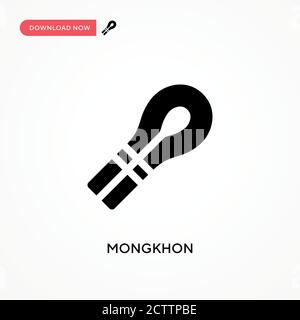 Mongkhon vector icon. . Modern, simple flat vector illustration for web site or mobile app Stock Vector