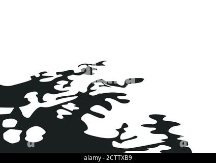 Black silhouette shadows from trees and branches Stock Vector