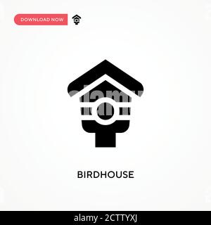 Birdhouse vector icon. . Modern, simple flat vector illustration for web site or mobile app Stock Vector