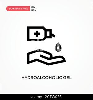 Hydroalcoholic gel Simple vector icon Stock Vector Image & Art - Alamy