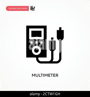 Multimeter vector icon. . Modern, simple flat vector illustration for web site or mobile app Stock Vector