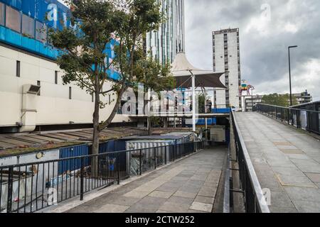 Exterior views of the Elephant and Castle Shopping Centre, London, on its last day, as it closes after 55 years Stock Photo