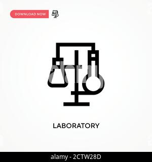 Laboratory vector icon. . Modern, simple flat vector illustration for web site or mobile app Stock Vector