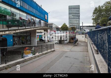 Exterior views of the Elephant and Castle Shopping Centre, London, on its last day, as it closes after 55 years Stock Photo