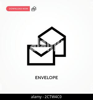 Envelope vector icon. . Modern, simple flat vector illustration for web site or mobile app Stock Vector