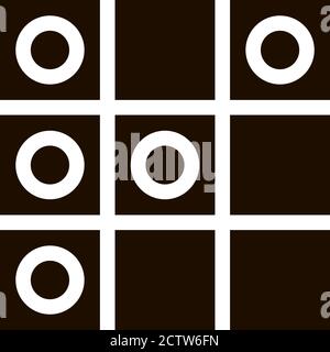 Interactive Kids Game Draughts Vector Sign Icon Stock Vector