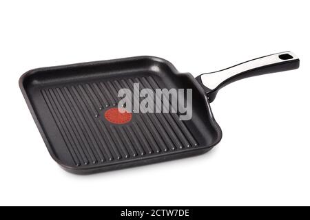 grill frying pan isolated on white background Stock Photo