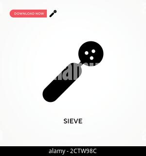 Sieve vector icon. . Modern, simple flat vector illustration for web site or mobile app Stock Vector