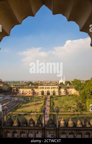 India, Uttar Pradesh, Lucknow, Bara Imambara complex, Bada Imambara (Main Building) Stock Photo