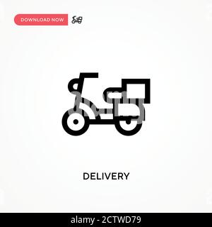 Delivery vector icon. . Modern, simple flat vector illustration for web site or mobile app Stock Vector