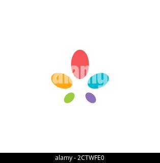 Simple logo for medical marijuana. Isolated vector icon. Hemp leaves, stylized silhouette for medicine Stock Vector