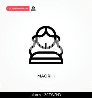 Maori vector icon. . Modern, simple flat vector illustration for web ...