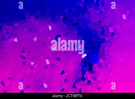 Dark Blue & Purple Crystals Scatter Low Poly Gradient Crystallize Background Illustration Stock Photo