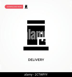 Delivery vector icon. . Modern, simple flat vector illustration for web site or mobile app Stock Vector