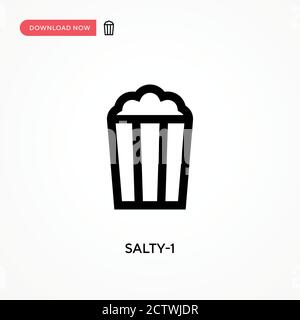Salty-1 vector icon. . Modern, simple flat vector illustration for web site or mobile app Stock Vector