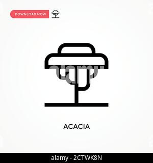 Acacia vector icon. . Modern, simple flat vector illustration for web site or mobile app Stock Vector