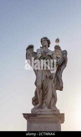 ROME, ITALY - 2014 AUGUST 19. One of many sculptures in Rome. Stock Photo