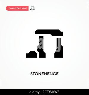 Stonehenge vector icon. . Modern, simple flat vector illustration for web site or mobile app Stock Vector